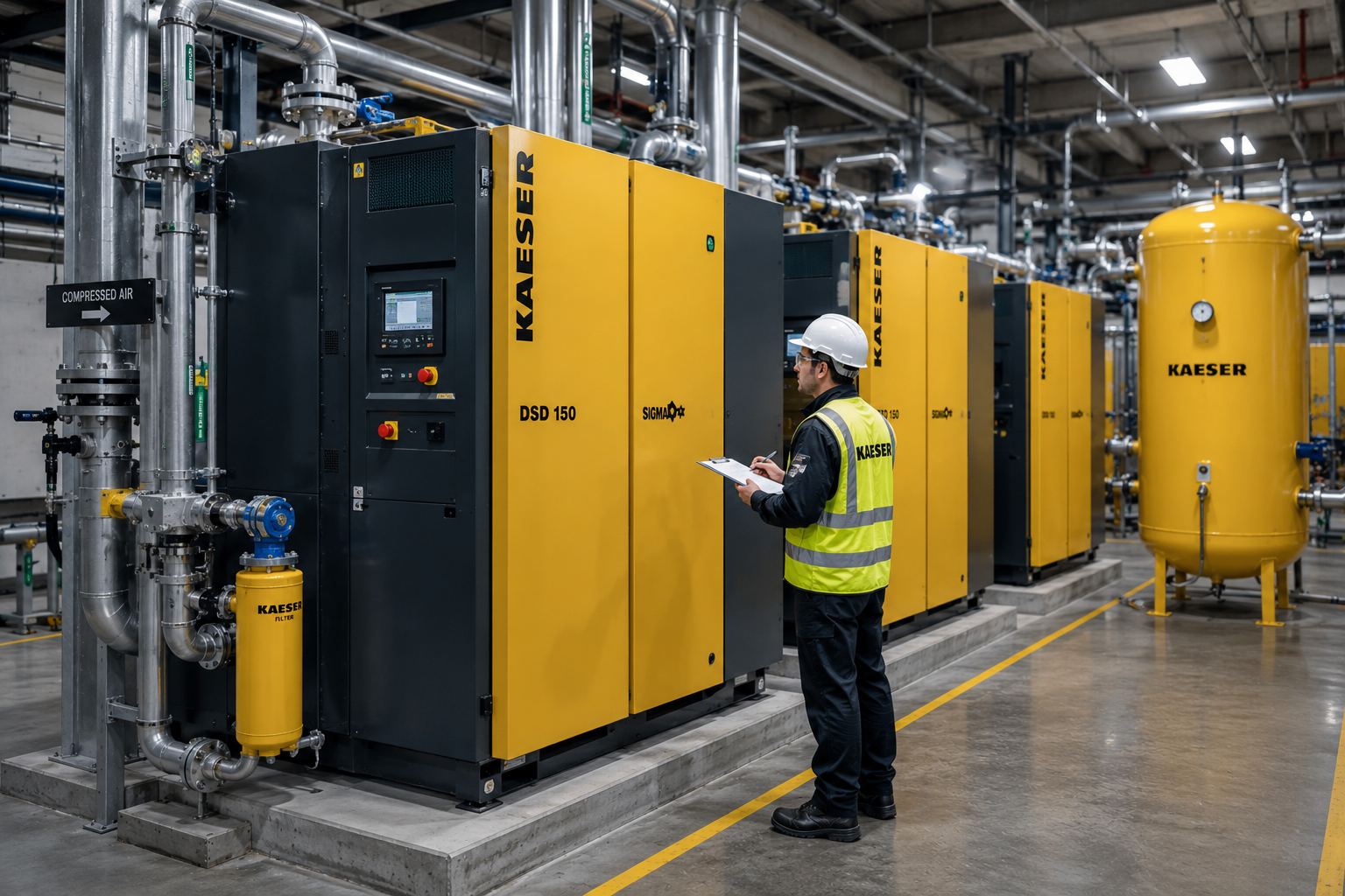 Kaeser compressor installation